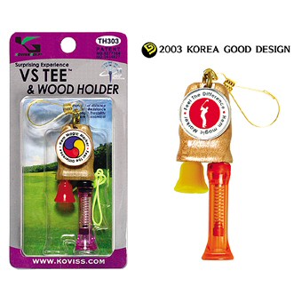 TH303 Ahornholz Golftee Halter, Golfball Marker, VS TEE L & xS